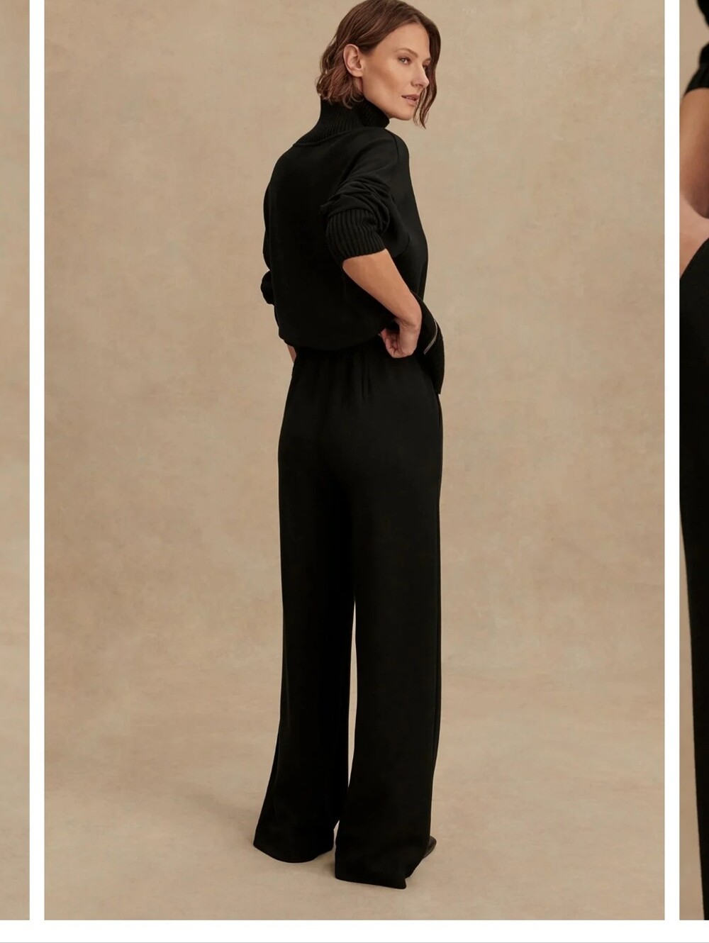 Varley Extra Wide Leg Pant Knit Trouser Athlesiure Pants - Picture 2 of 12